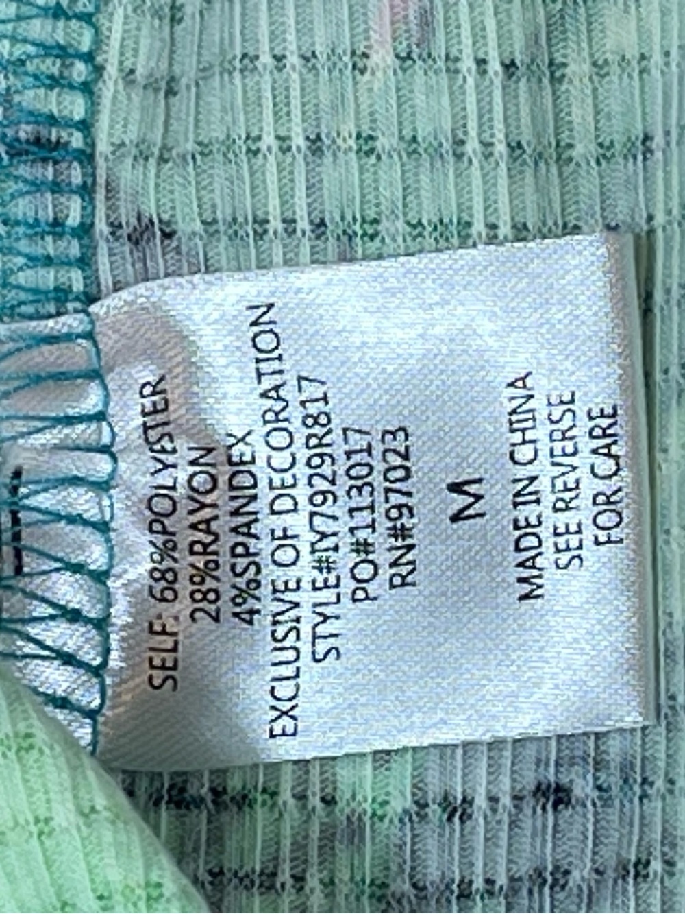 Miken Swim Women’s Tropical Halter Swim Coverup Dress - Teal & Lime Size M NWOT - Picture 8 of 10
